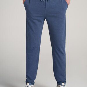 American Tall A.T.  Performance French Terry Sweatpants for Tall Men in Tech Nav